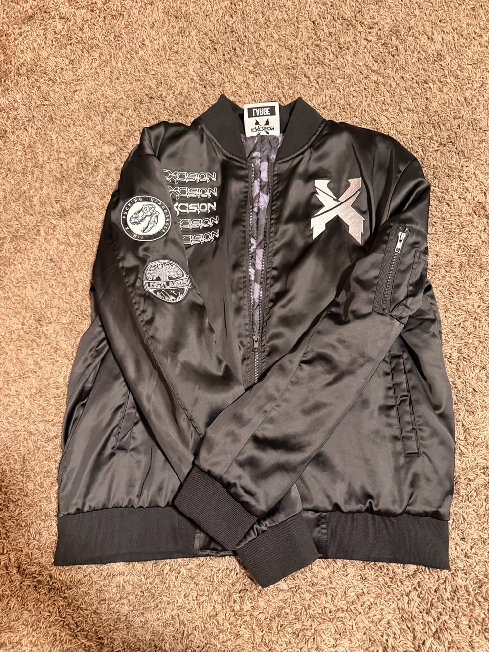 Black Excision Men's Bomber Jacket